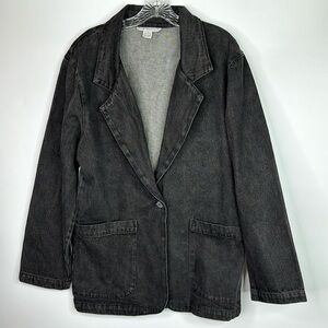 Vintage Irene Allison Black Blazer Jacket Size Small
